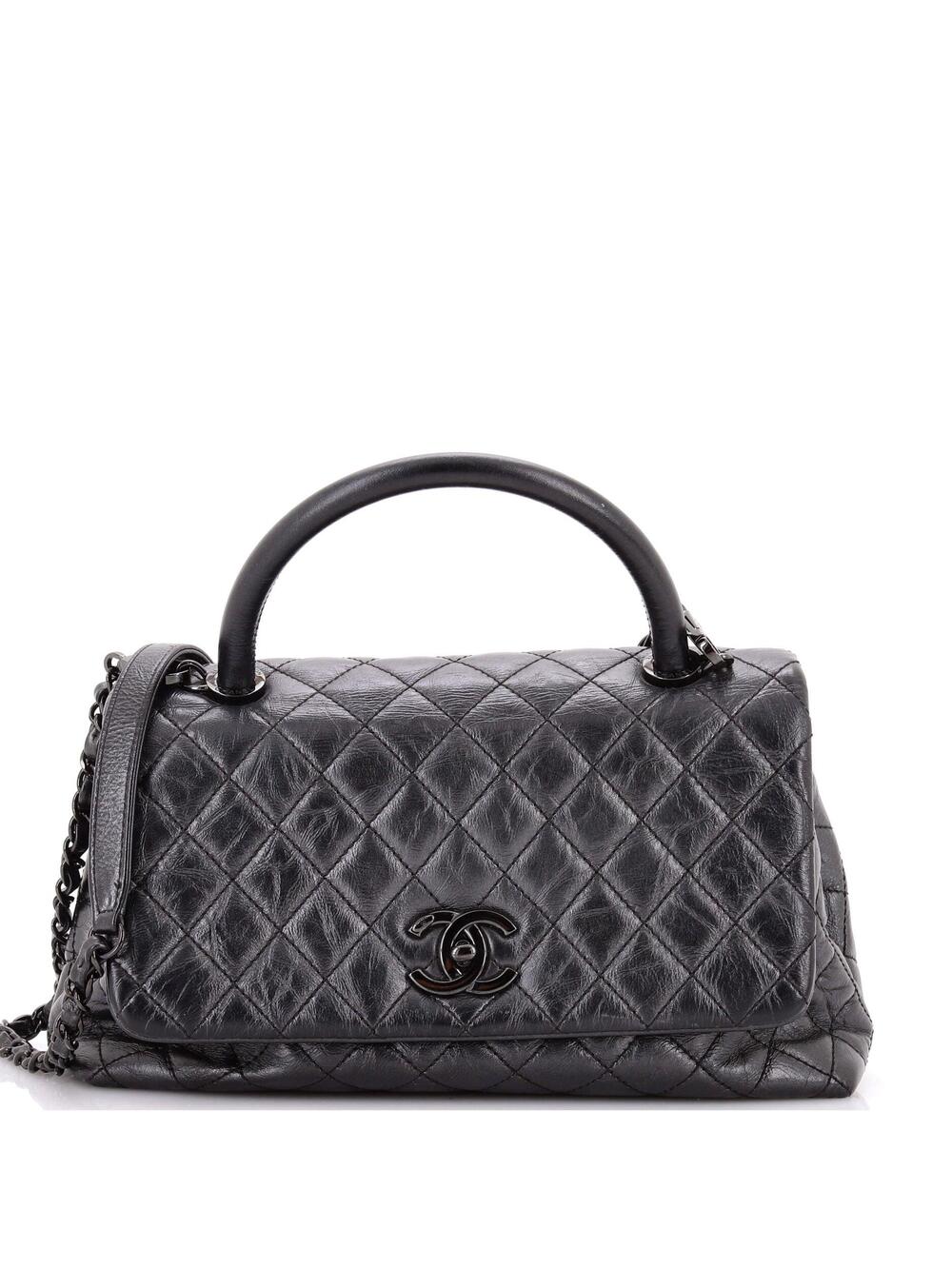 Chanel Coco Top Handle Bag Quilted Aged #301813C48B